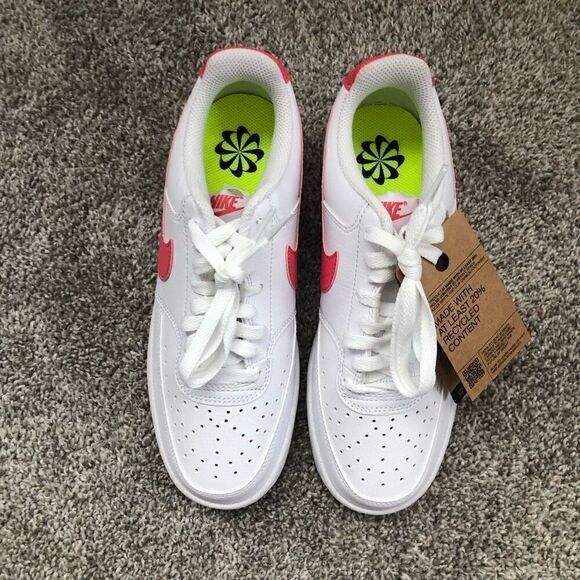 Nike Court Vision Low Next Nature White/ Pink Women's Size 8 - Picture 3 of 6